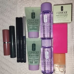 Huge Clinique Makeup and Skincare Bundle with Makeup Bag
